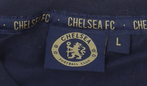 Chelsea FC Men’s Blue Cotton Crew Neck Short Sleeve T-Shirt L