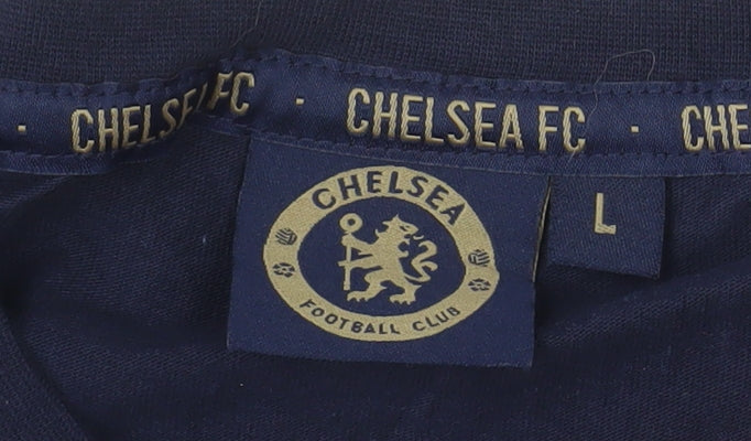Chelsea FC Men’s Blue Cotton Crew Neck Short Sleeve T-Shirt L