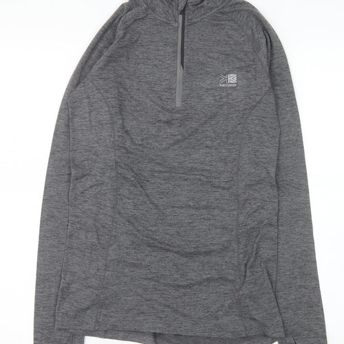Karrimor Women's Grey Size 8 1/4 Zip X-Lite Pullover Sweatshirt