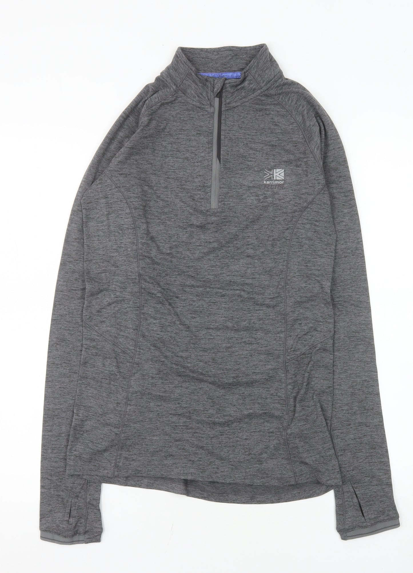 Karrimor Women's Grey Size 8 1/4 Zip X-Lite Pullover Sweatshirt