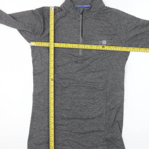Karrimor Women's Grey Size 8 1/4 Zip X-Lite Pullover Sweatshirt
