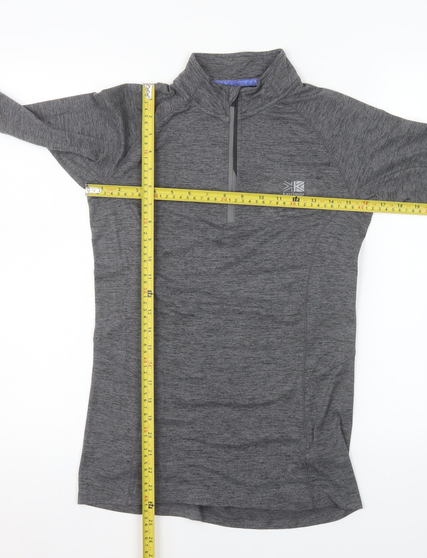 Karrimor Women's Grey Size 8 1/4 Zip X-Lite Pullover Sweatshirt