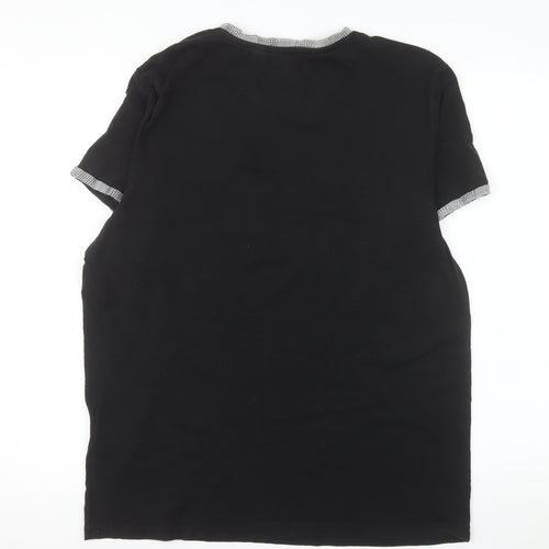 Brave Soul Men's Black XL Crew Neck Short Sleeve T-Shirt