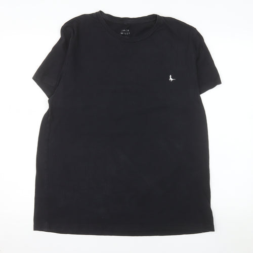 Jack Wills Men's Black XL Crew Neck Cotton T-Shirt