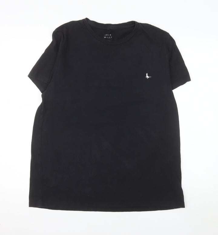 Jack Wills Men's Black XL Crew Neck Cotton T-Shirt