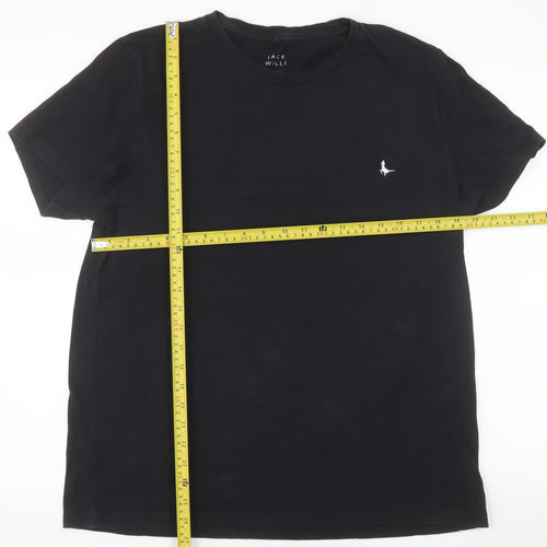 Jack Wills Men's Black XL Crew Neck Cotton T-Shirt