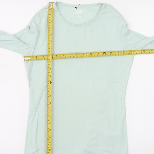 Lands' End Women's Green Long Sleeve Cotton Stretch T-Shirt XS