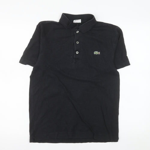 Lacoste Men's Black Sport Polo Shirt Size S 100% Cotton