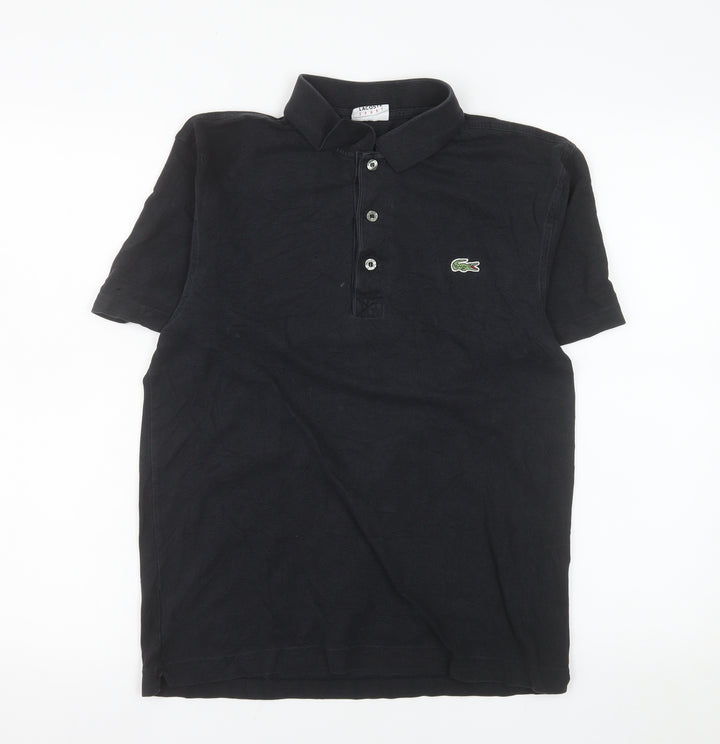 Lacoste Men's Black Sport Polo Shirt Size S 100% Cotton