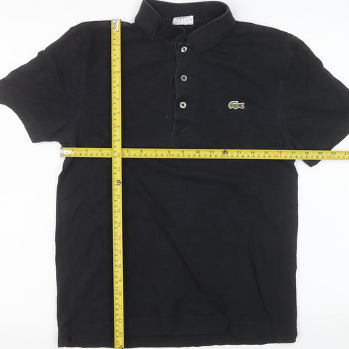 Lacoste Men's Black Sport Polo Shirt Size S 100% Cotton