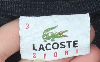 Lacoste Men's Black Sport Polo Shirt Size S 100% Cotton