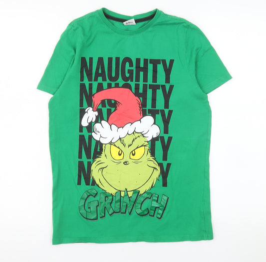 The Grinch Boys Green Short Sleeve Christmas T-Shirt 12-13 Years