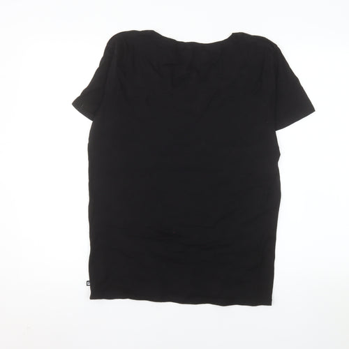 Fabletics Women's Black Short Sleeve Scoop Neck T-Shirt Size M