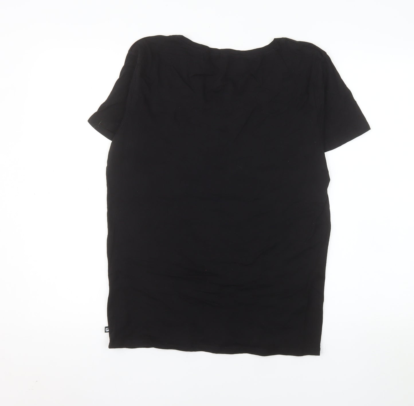 Fabletics Women's Black Short Sleeve Scoop Neck T-Shirt Size M