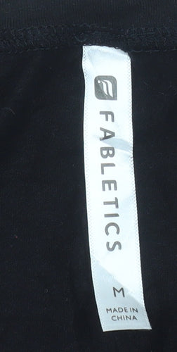 Fabletics Women's Black Short Sleeve Scoop Neck T-Shirt Size M