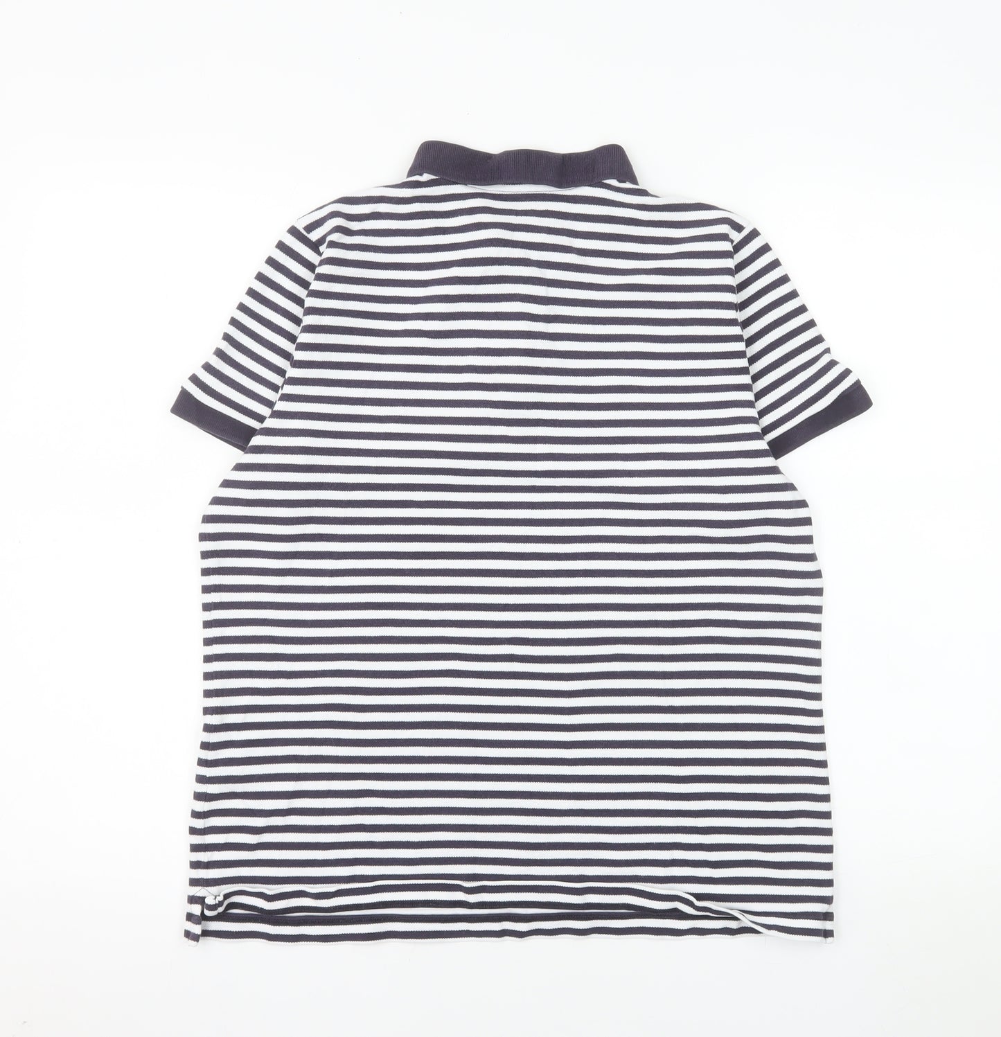 Mossimo Men's Black White Striped Cotton Polo Shirt XL