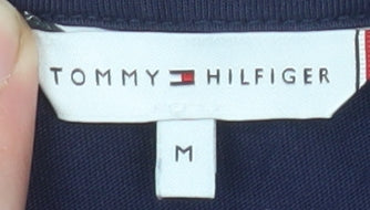 Tommy Hilfiger Women's Blue Cotton Short Sleeve T-Shirt M