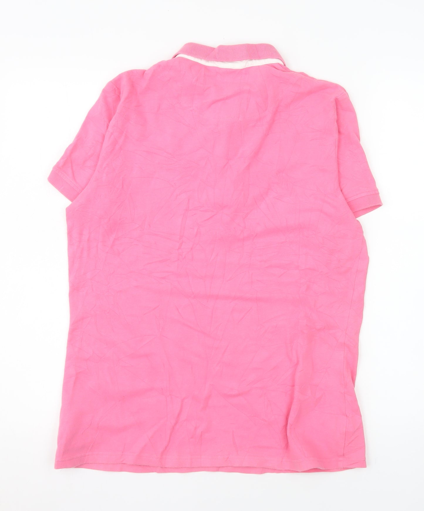 Canterbury Womens Pink Polo Shirt Size 16 Cotton Stretch Casual Top