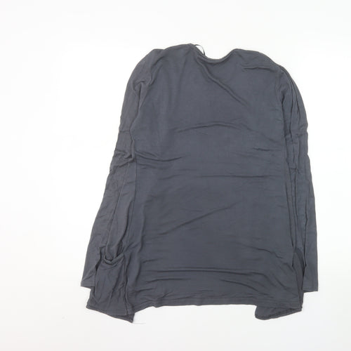 Graffic Women’s Grey Jersey Open Front Coatigan Size S