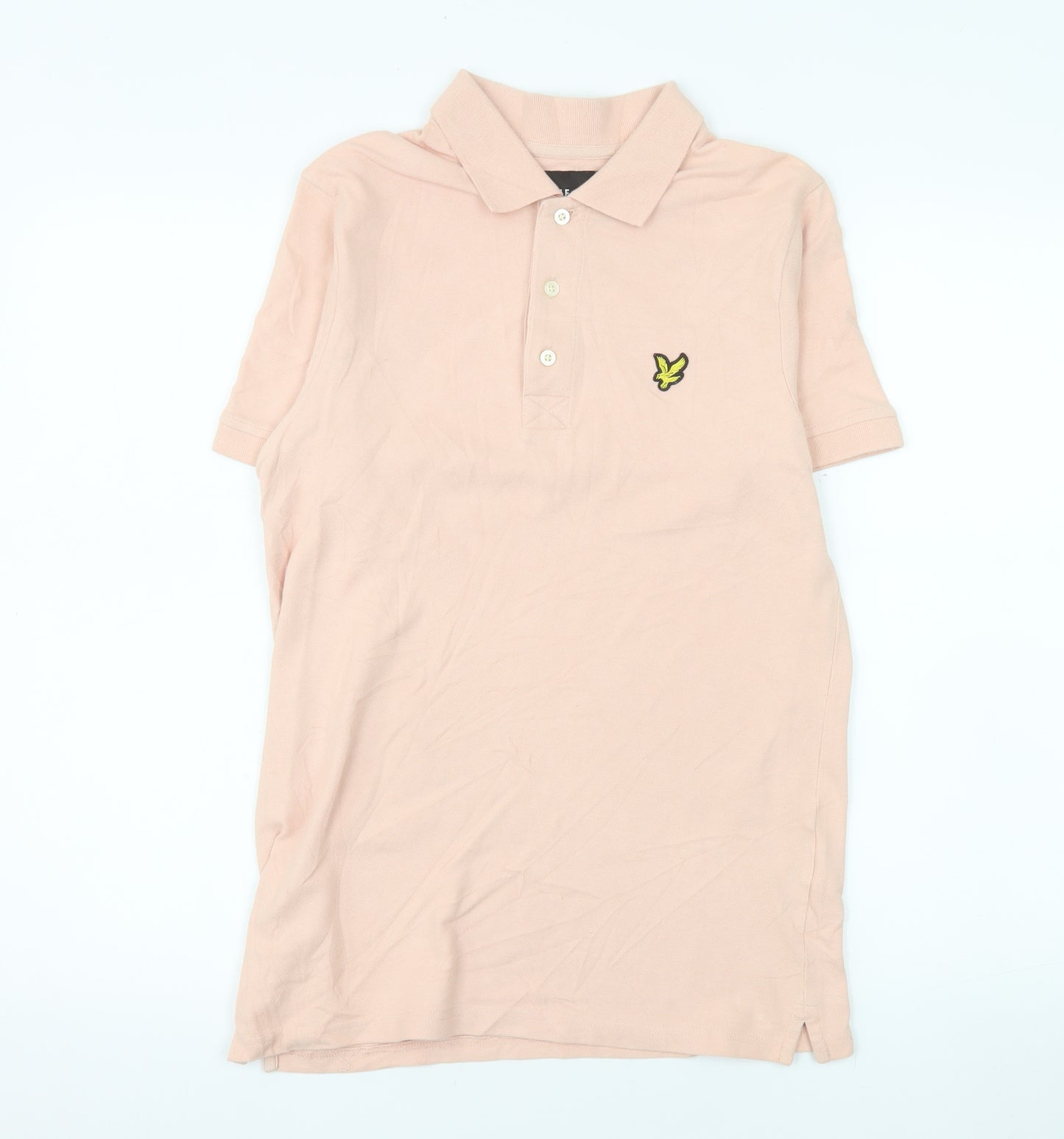 Lyle & Scott Men's Pink Cotton Polo Shirt Size S Classic Fit