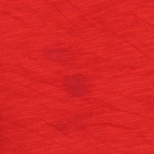 Tommy Jeans Women's Red Cotton Short Sleeve T-Shirt Size L
