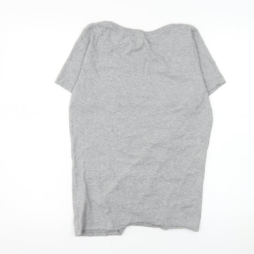 Nike Womens Grey Athletic Fit T-Shirt Medium Short Sleeve Cotton