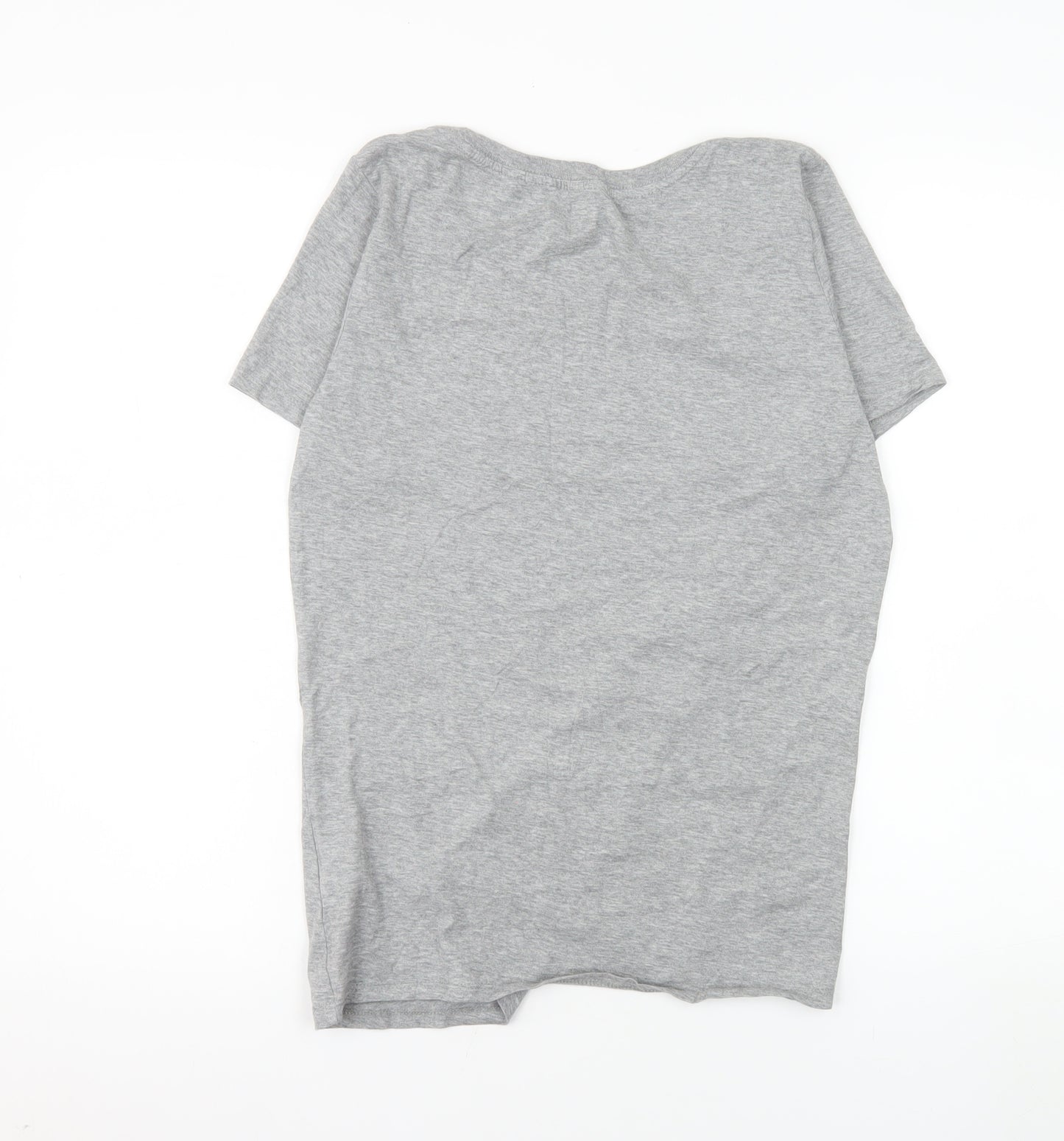 Nike Womens Grey Athletic Fit T-Shirt Medium Short Sleeve Cotton
