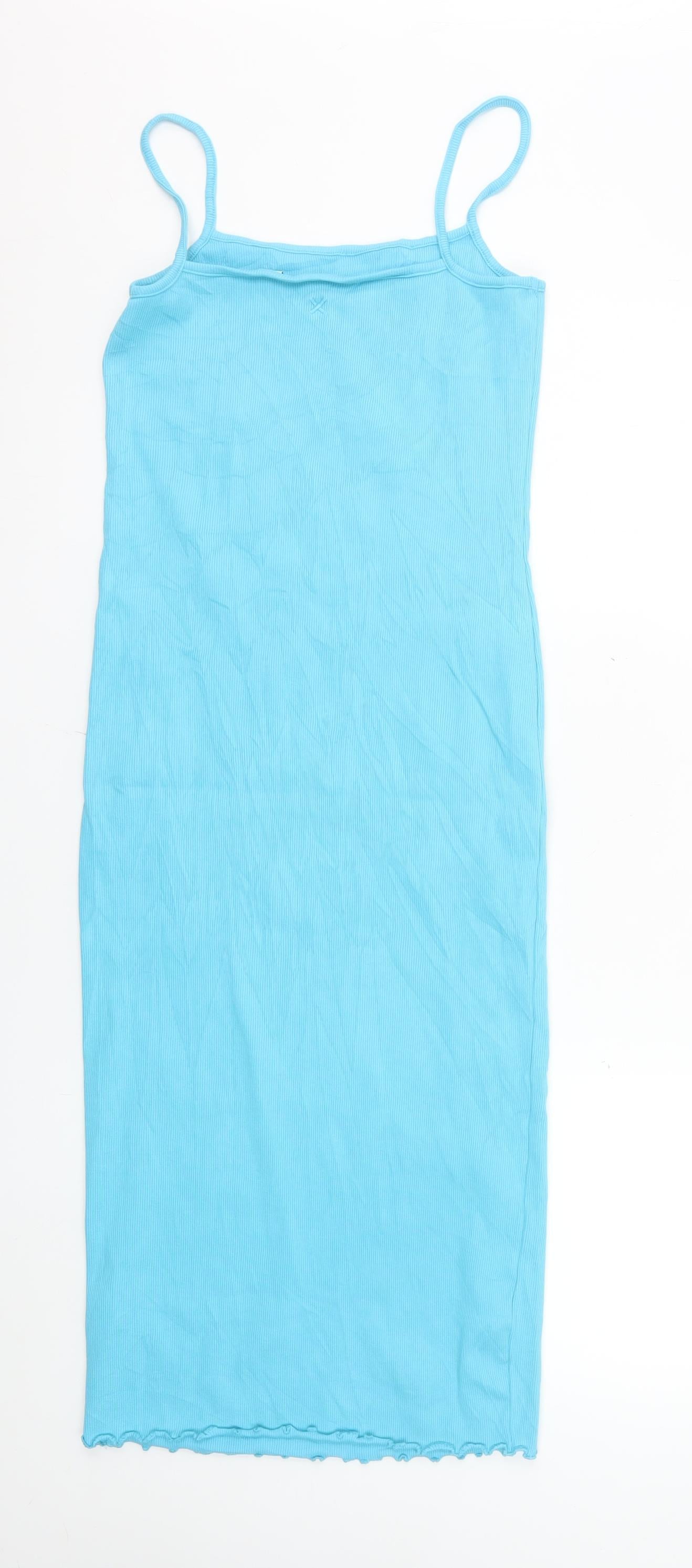 Collusion Women's Blue Size 12 Midi Slip Dress