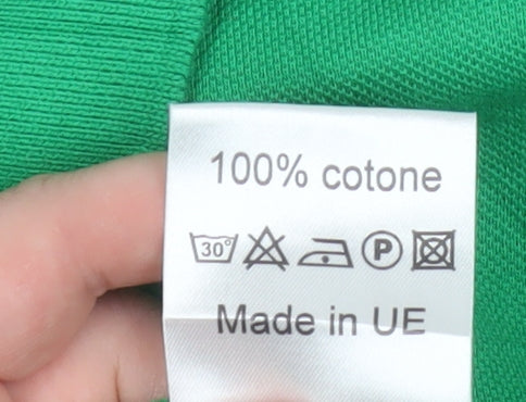 Cortina Polo Style Men's Green Long Sleeve Polo Shirt XL Cotton