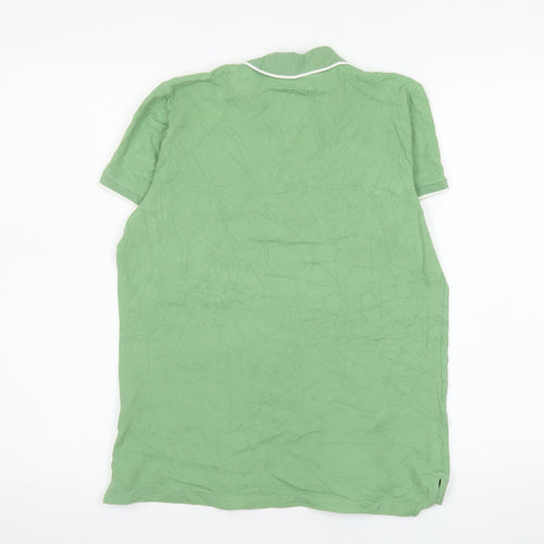 American Eagle Outfitters Men's Green Classic Fit Polo Shirt Size M