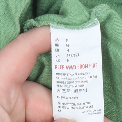 American Eagle Outfitters Men's Green Classic Fit Polo Shirt Size M