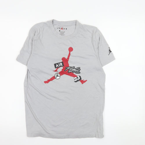 Jordan Boys Grey Air 23 Graphic T-Shirt 12-13 Years Basketball Style