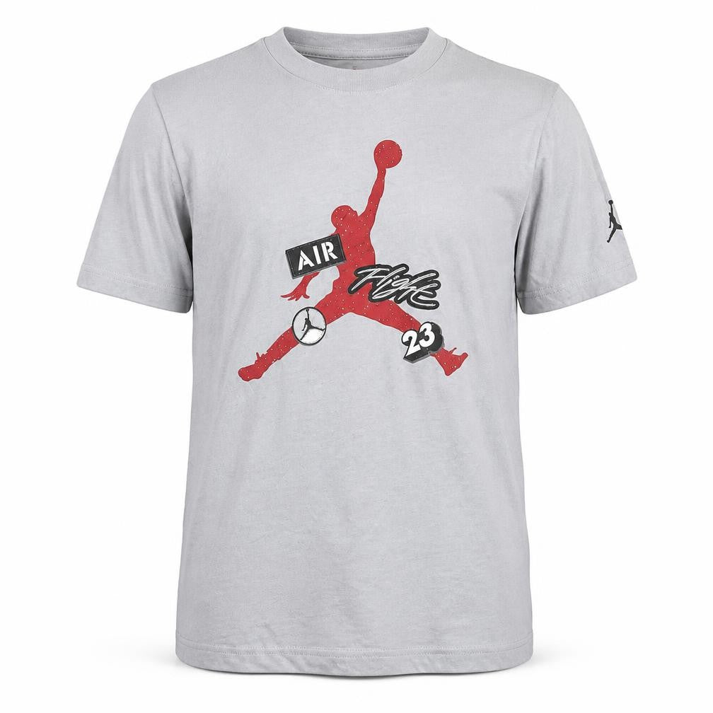 Jordan Boys Grey Air 23 Graphic T-Shirt 12-13 Years Basketball Style