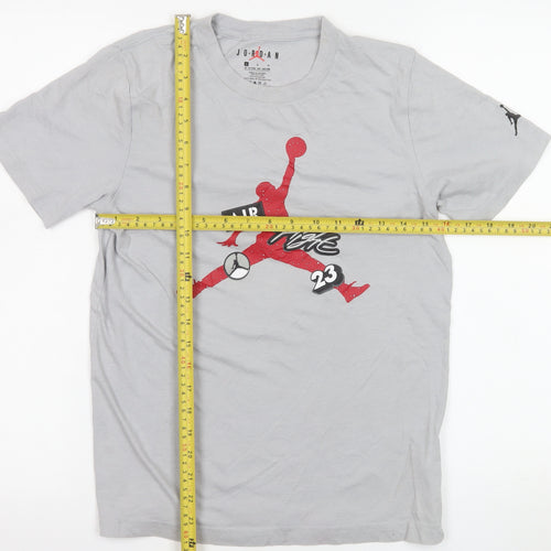 Jordan Boys Grey Air 23 Graphic T-Shirt 12-13 Years Basketball Style
