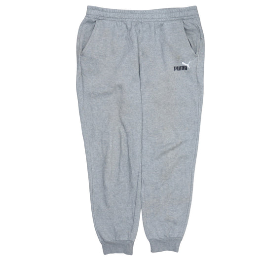 Puma Men’s Grey XL Sweatpants Fleece Joggers Regular Fit