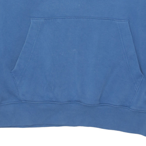 Nike Men Blue Pullover Hoodie Small Regular Fit Fleece Sweatshirt