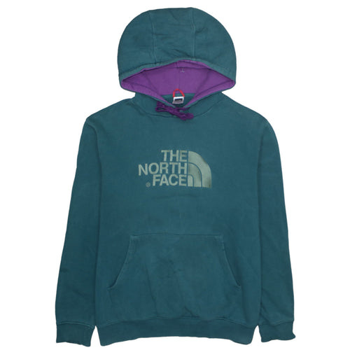 The North Face Mens Teal Pullover Hoodie XL Cotton Fleece