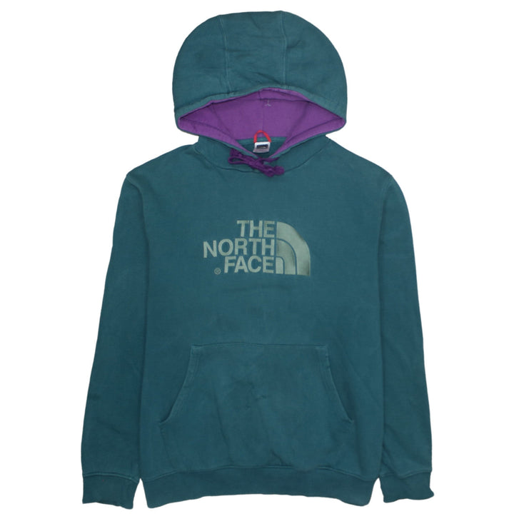 The North Face Mens Teal Pullover Hoodie XL Cotton Fleece