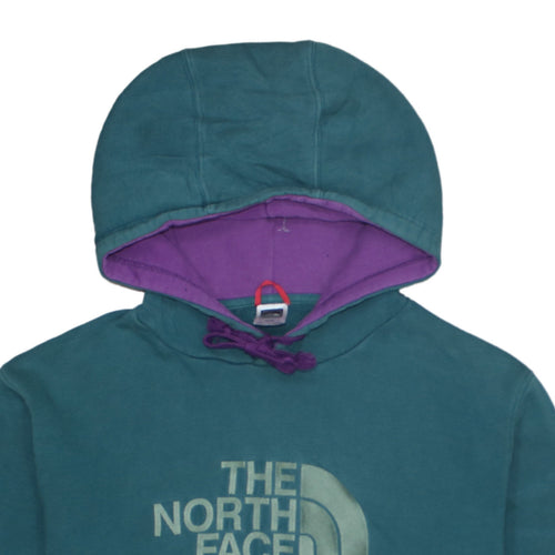 The North Face Mens Teal Pullover Hoodie XL Cotton Fleece