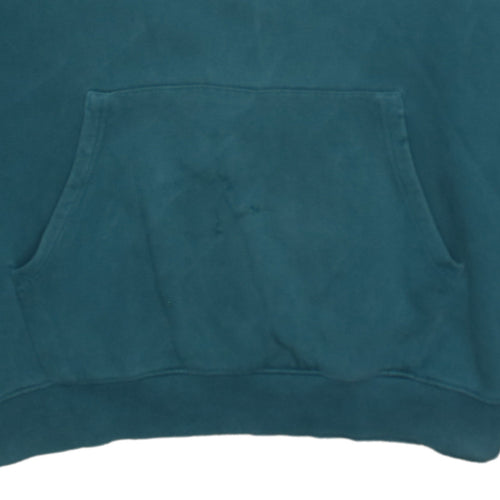 The North Face Mens Teal Pullover Hoodie XL Cotton Fleece