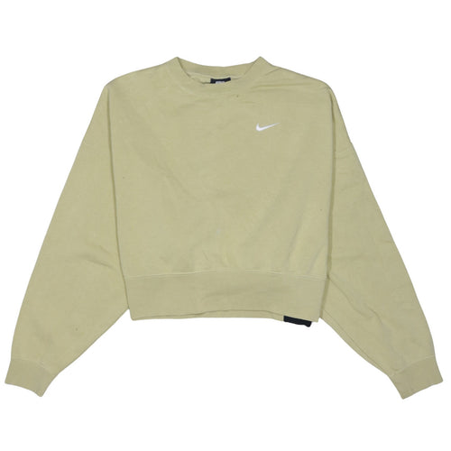 Nike Women's Beige Crew Neck Pullover Sweatshirt M