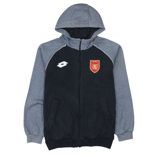 Lotto Men's Grey Full Zip Hoodie M Sports Sweatshirt