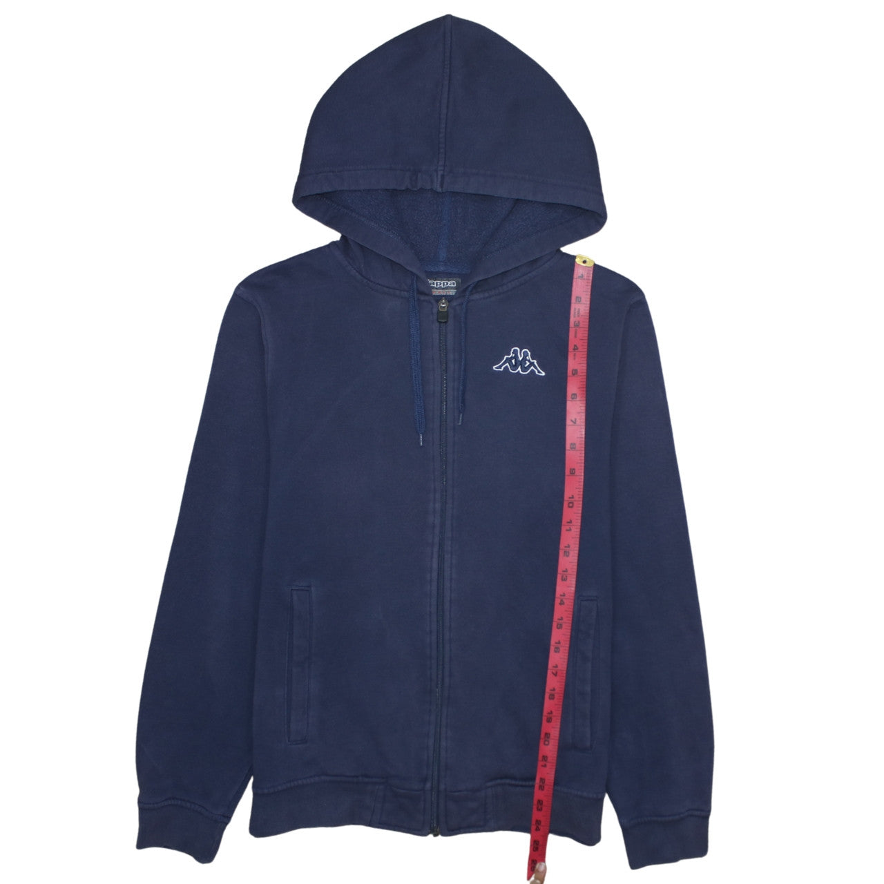 Kappa Men's Blue Full Zip Hoodie Small Regular Fit Fleece