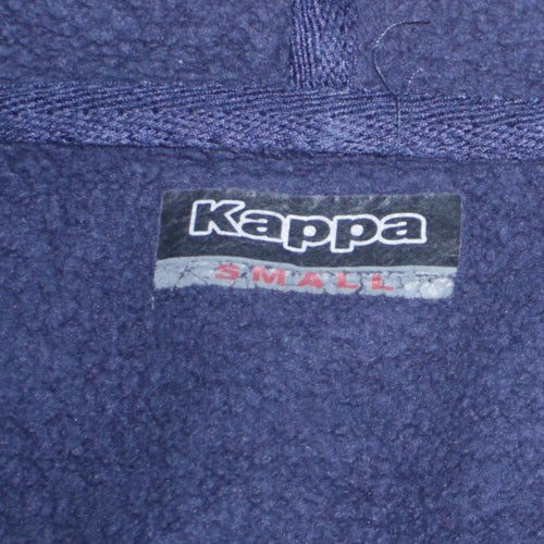 Kappa Men's Blue Full Zip Hoodie Small Regular Fit Fleece