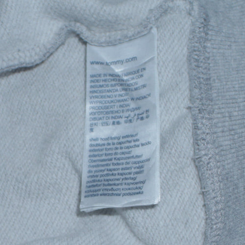 Tommy Jeans Men's Grey Full Zip Hoodie XL Regular Fit