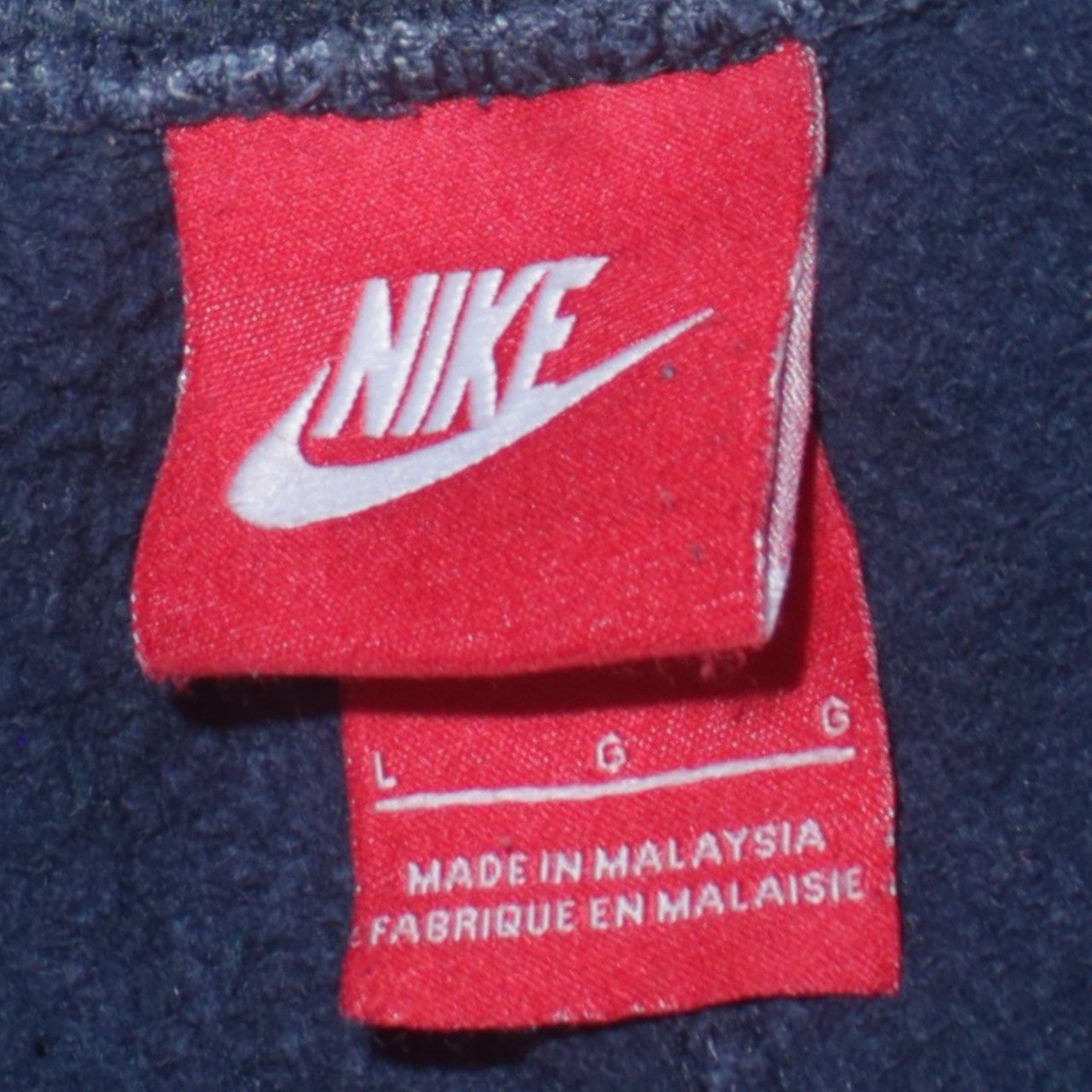 Nike Men Blue Sweatpants L Regular Fit Fleece Joggers