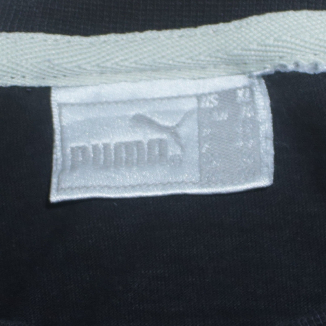 Puma Boys Black Long Sleeve Crew Neck Sports Logo Cotton T-Shirt XS