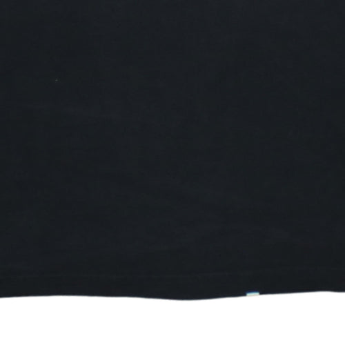 Puma Boys Black Long Sleeve Crew Neck Sports Logo Cotton T-Shirt XS