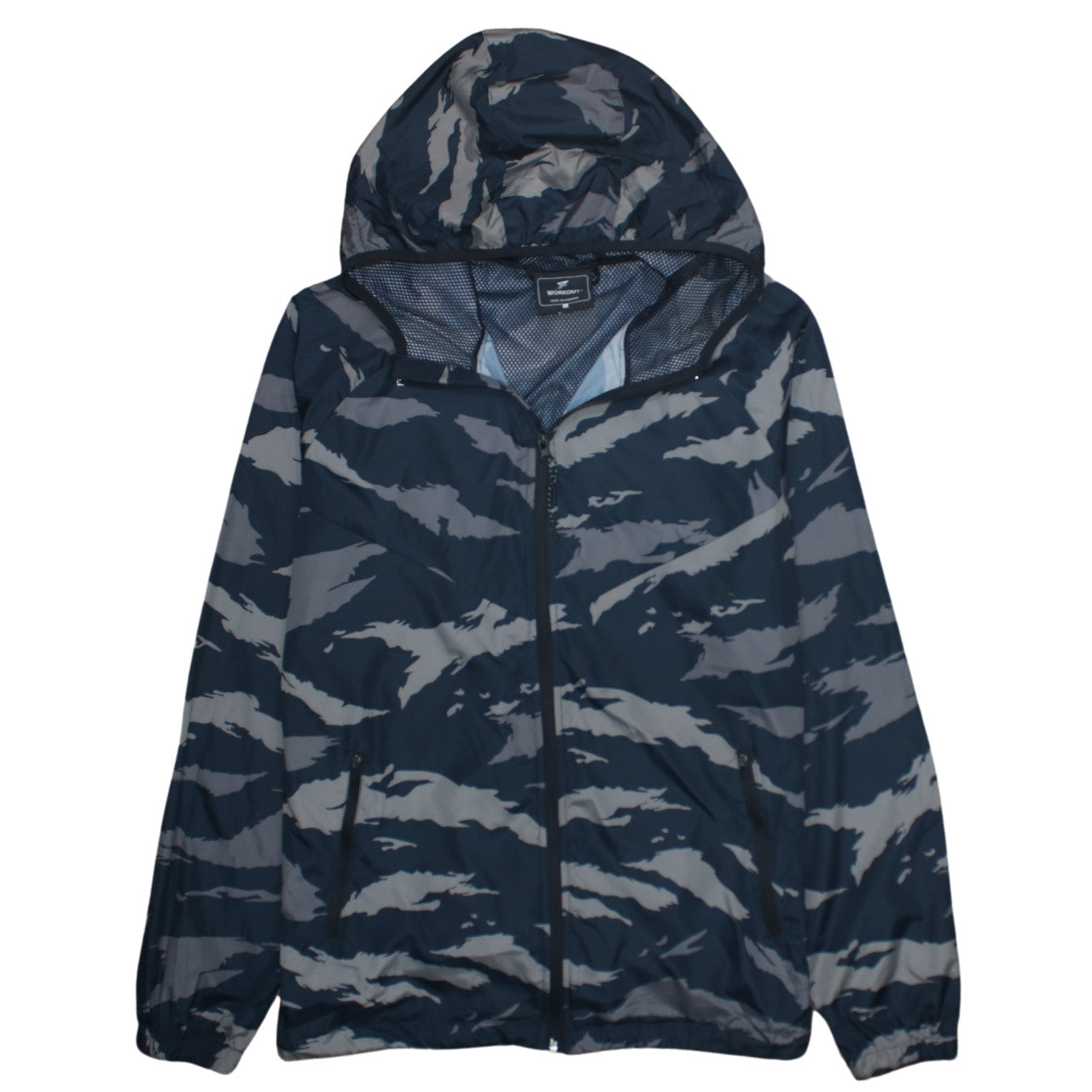 Primark Men’s Blue Camouflage Windbreaker Jacket Size L