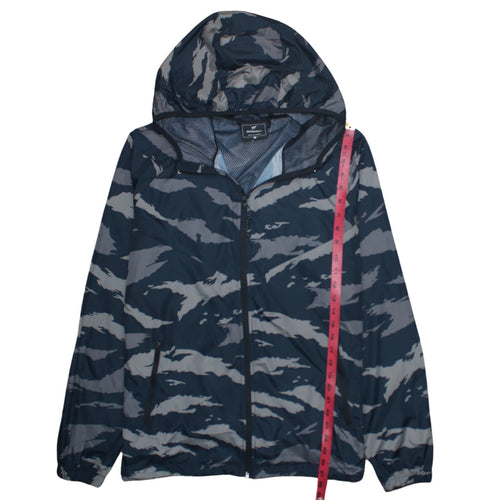 Primark Men’s Blue Camouflage Windbreaker Jacket Size L
